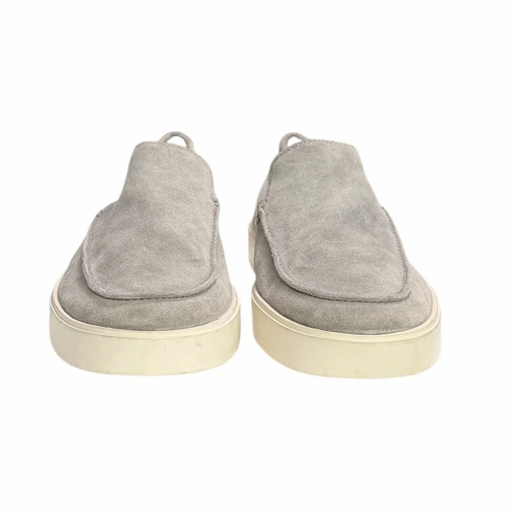 Vince Taro Gray Suede Loafers Size 10